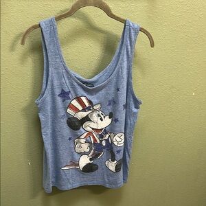 Blue Americana Mickey Mouse Tank Top